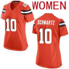Women Cleveland Browns 10 Anthony Schwartz Nike Oragne Game NFL Jersey